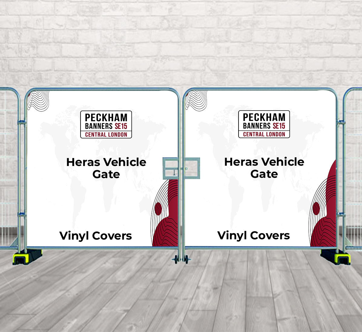 Heras Vehicle Gate Vinyl Covers