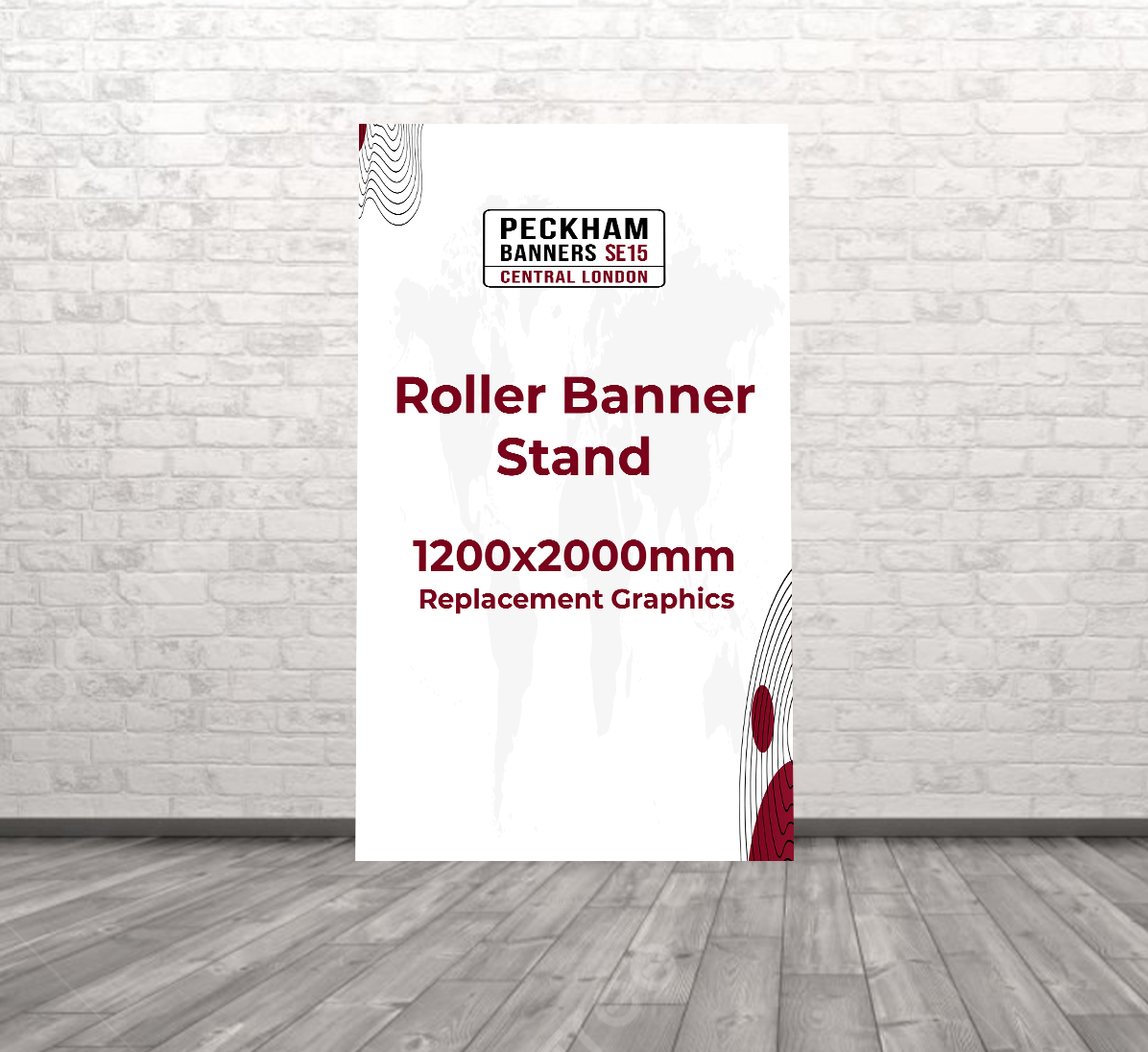 Roller Banner Stand 1200mm x 2000mm Replacement Graphics