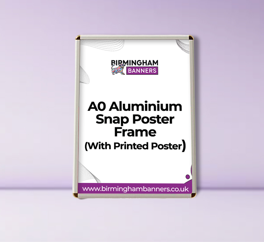 A0 Aluminium Snap Poster Frame (With Printed Poster)