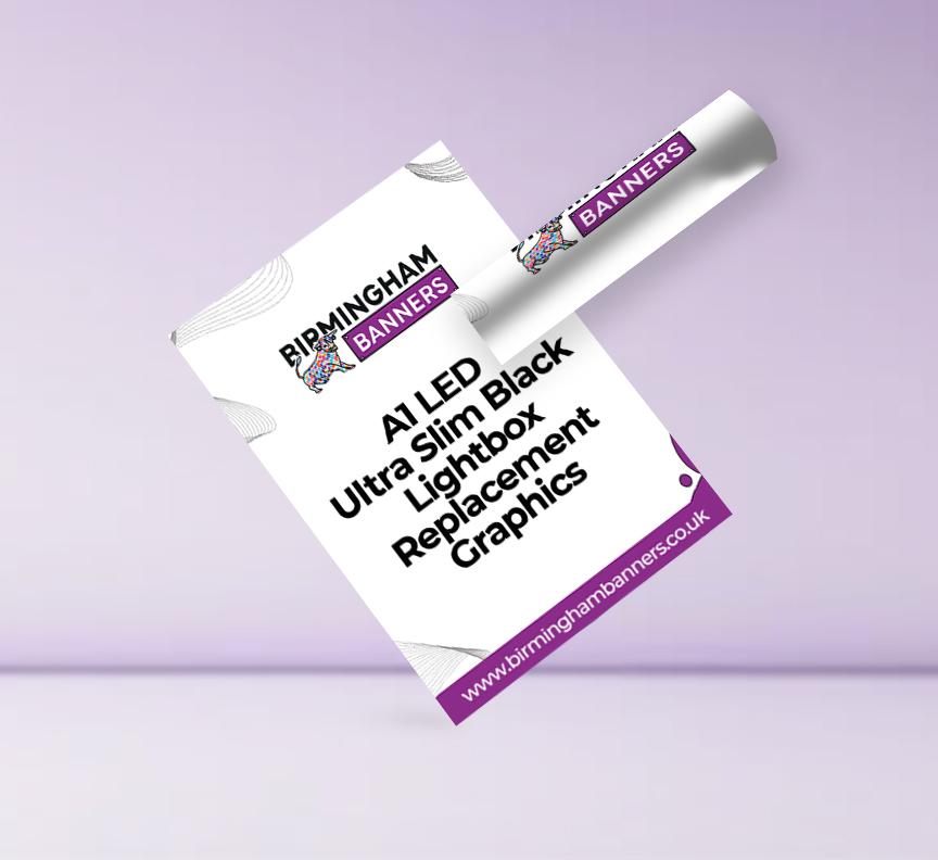 A1 LED Ultra Slim Black Lightbox Replacement Graphics