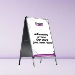 A1 Pavement A-frame Sign Board (With Printed Poster)