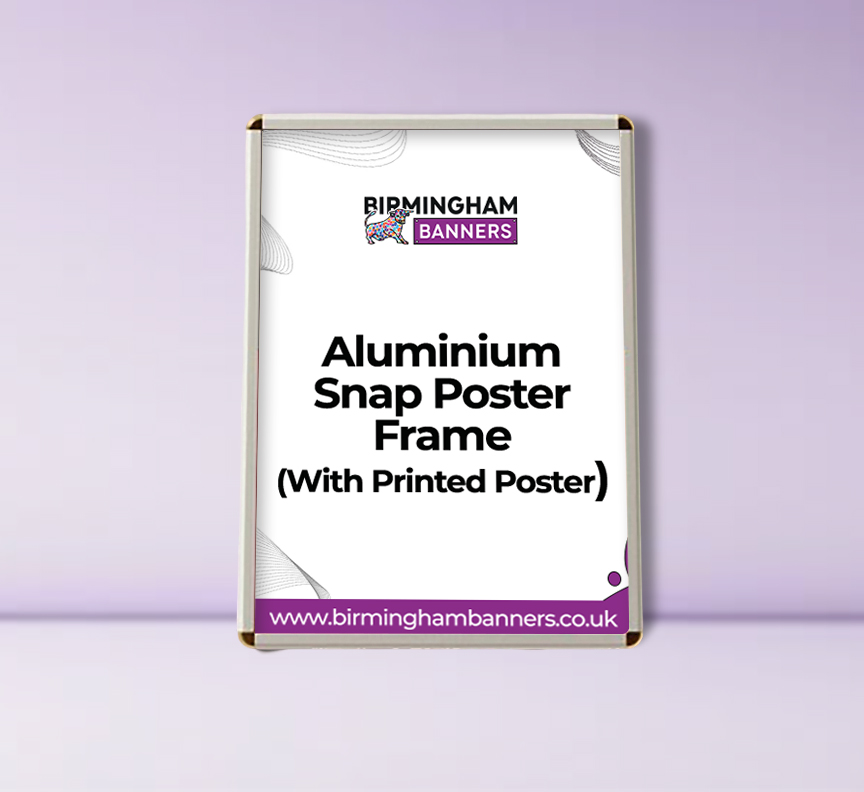 Aluminium Snap Poster Frame (With Printed Poster)