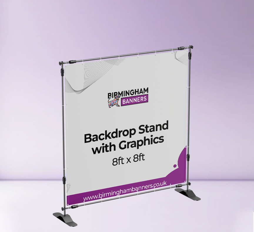 Backdrop Stand With Graphics (8ft x 8ft)