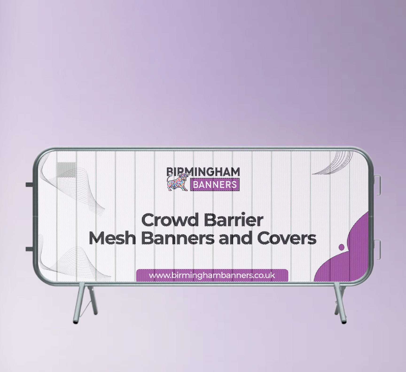 Crowd Barrier Mesh Banners and Covers