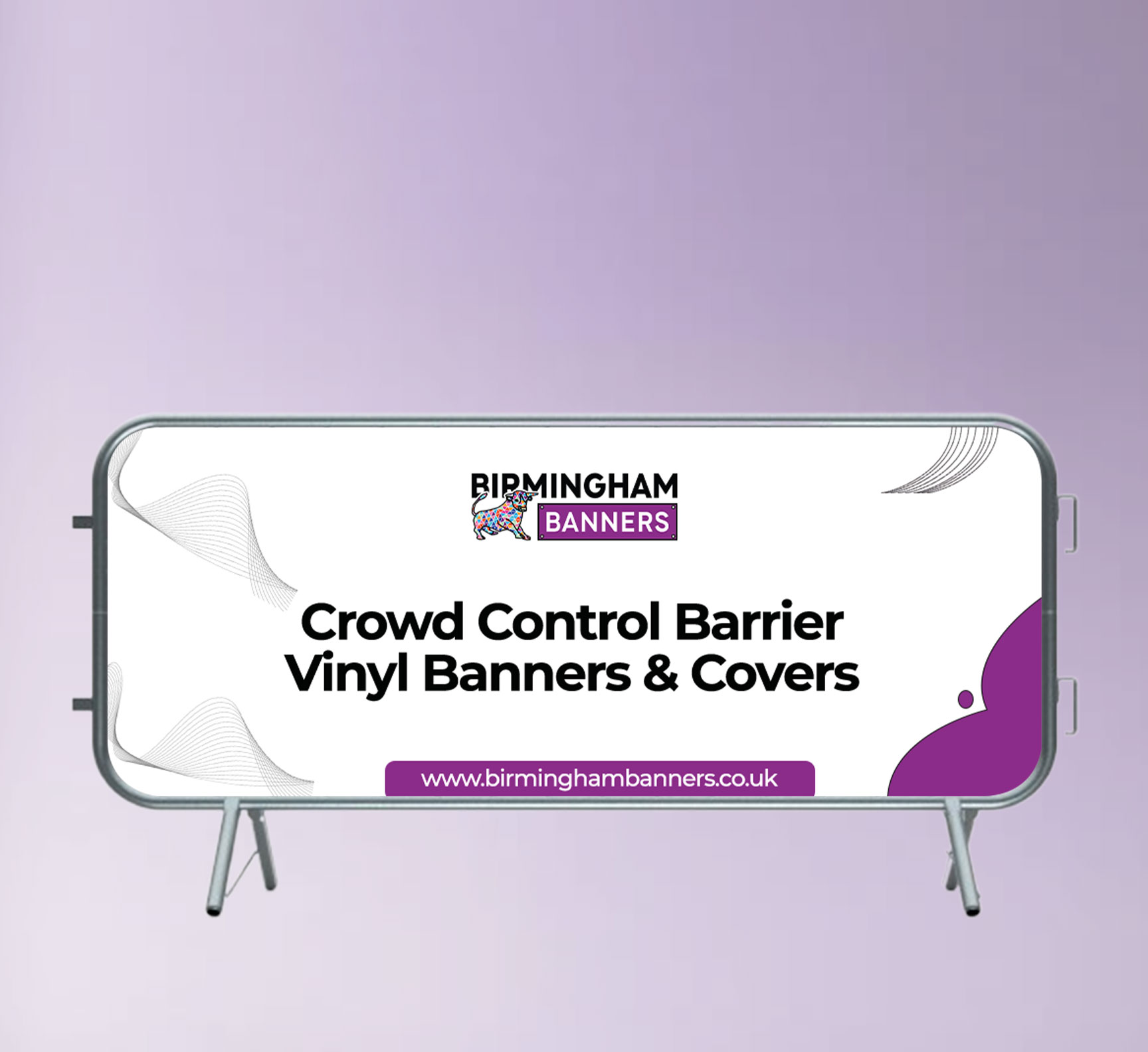 Crowd Control Barrier Covers