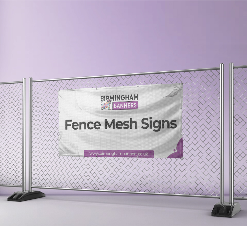 Fence Mesh Signs