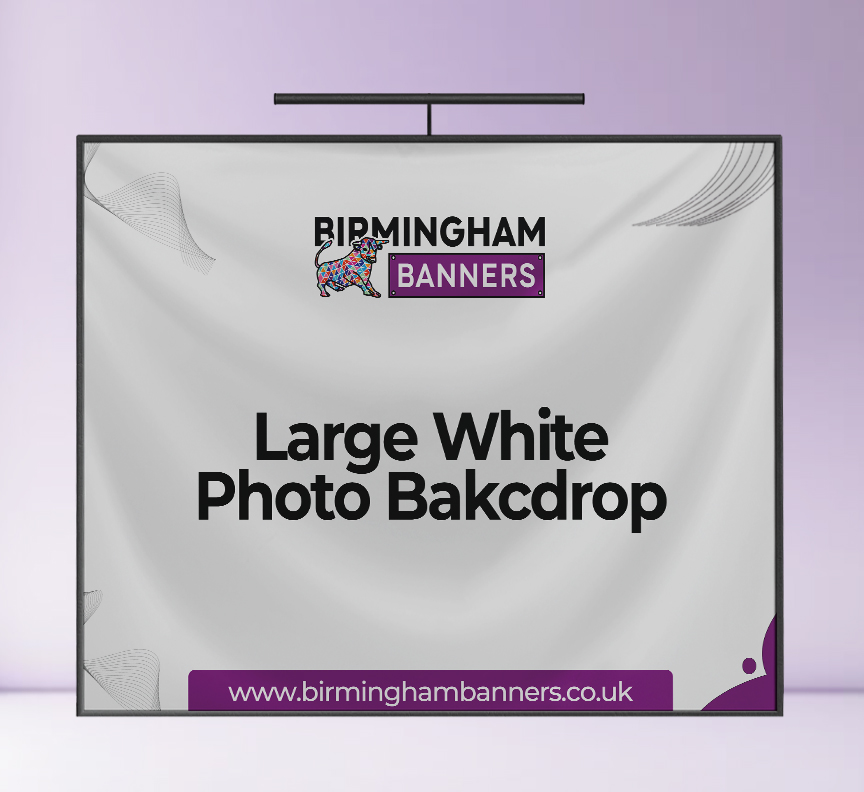 Large White Photo Bakcdrop