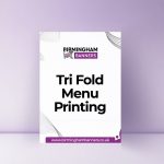 Tri Fold Menu Printing