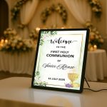 LED Illuminated Countertop Menu Display
