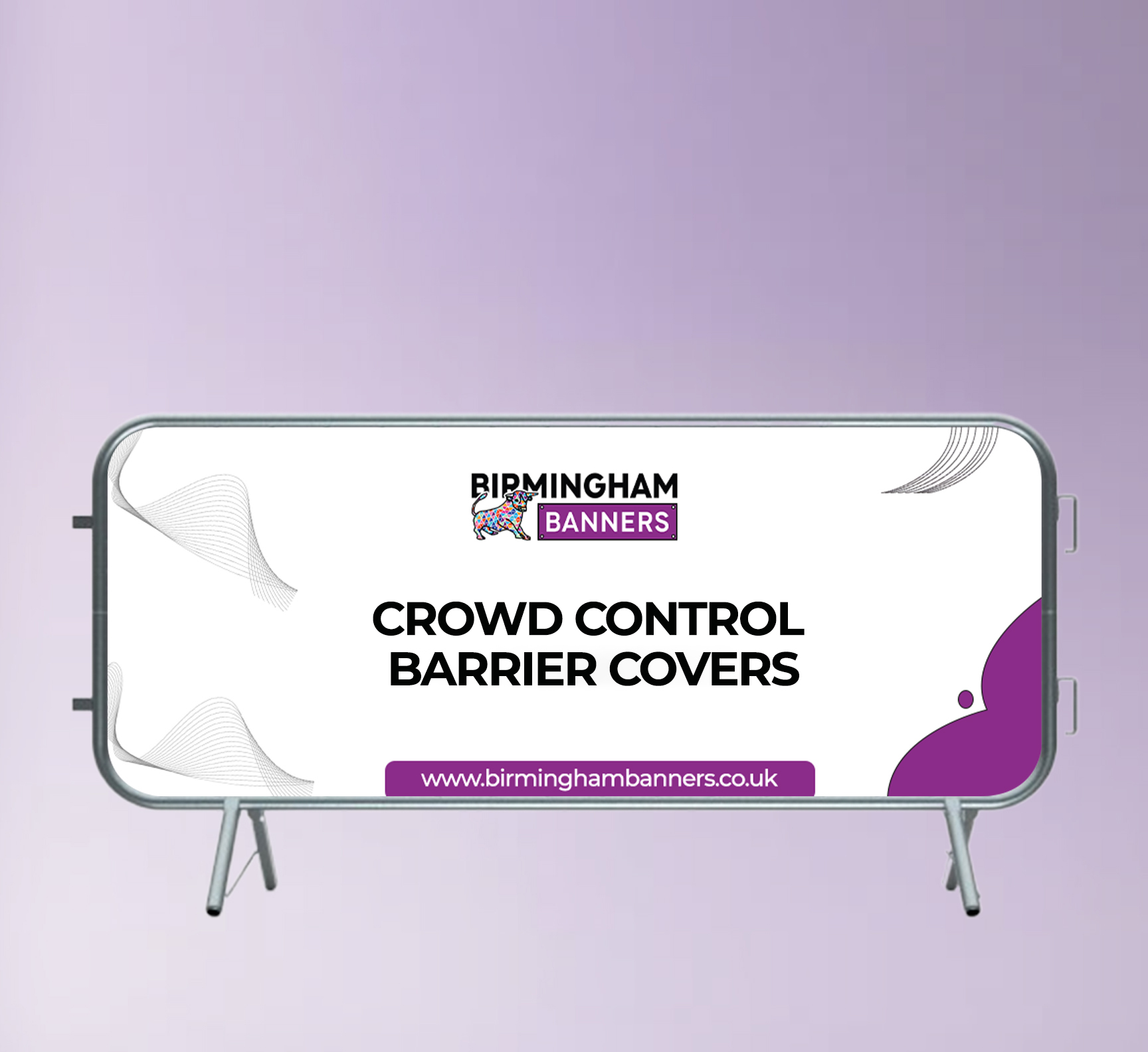 Crowd Control Barrier Covers