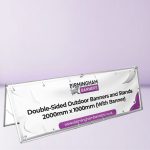 Double-Sided Outdoor Banners and Stands 2000mm x 1000mm (With Banner)