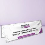 Outdoor A-Frame Banner Stand 2000mm x 1000mm (With Banner)