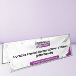 Portable Framed Banner 1500mm x 700mm (With Banner)