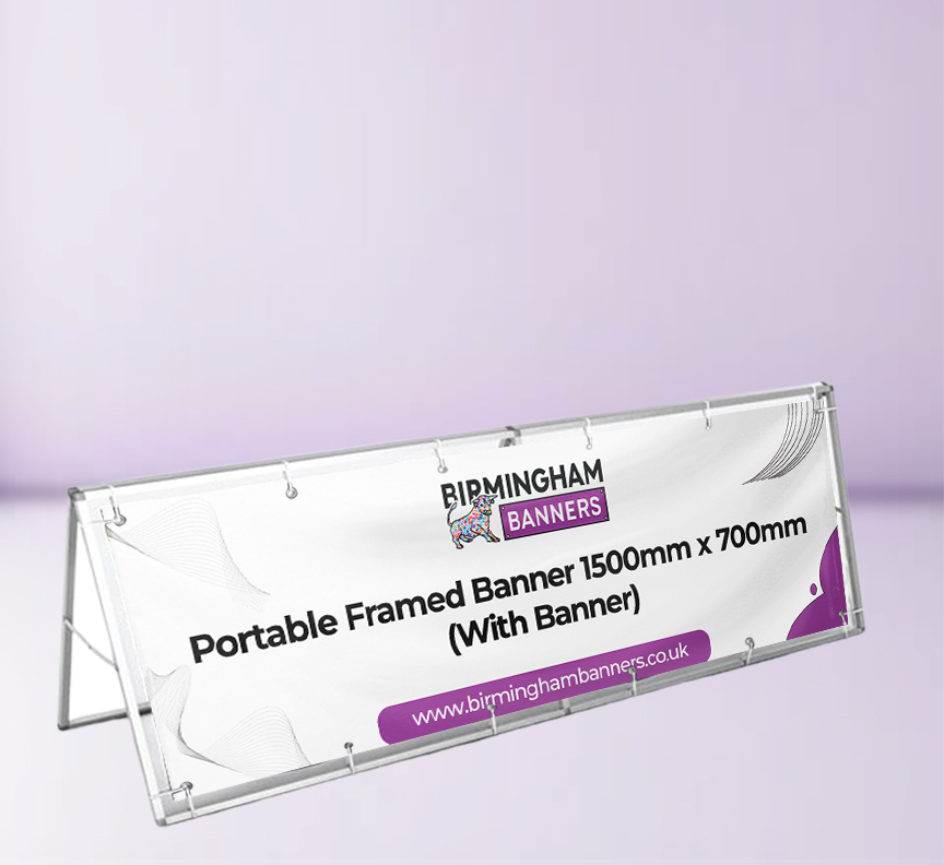 Portable Framed Banner 1500mm x 700mm (With Banner)