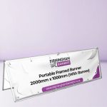 Portable Framed Banner 2000mm x 1000mm (With Banner)