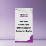 Trade Show Banner Stand 1200mm x 2000mm Replacement Graphics