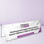 Weatherproof Outdoor Banner Frame System 1500mm x 700mm (With Banner)