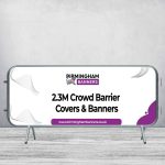 2.3M Crowd Barrier Covers & Banners